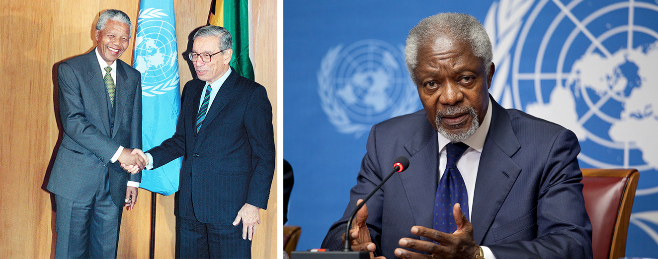 UN Secretary-Generals Boutros Boutros-Ghali and Kofi Annan UN Secretary-Generals Boutros Boutros-Ghali and Kofi Annan